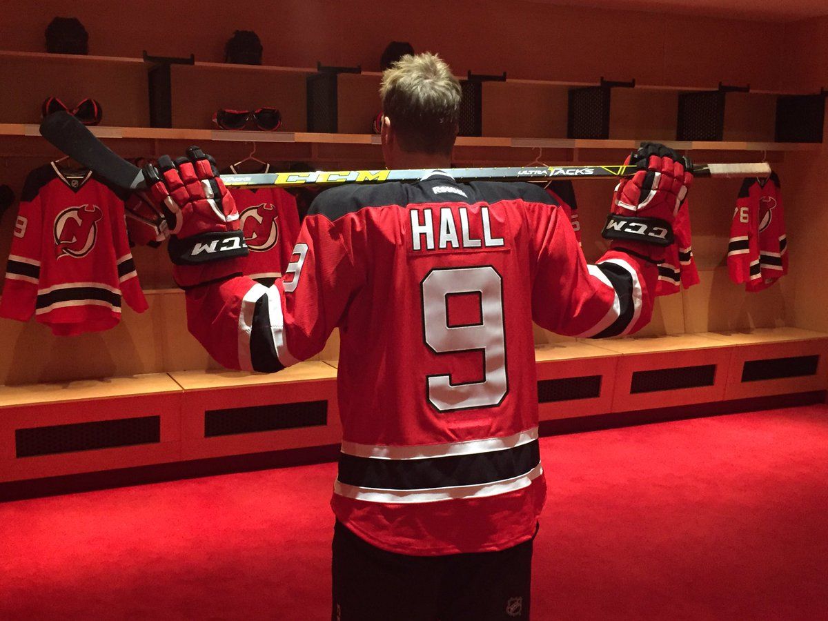 taylor hall new jersey devils number